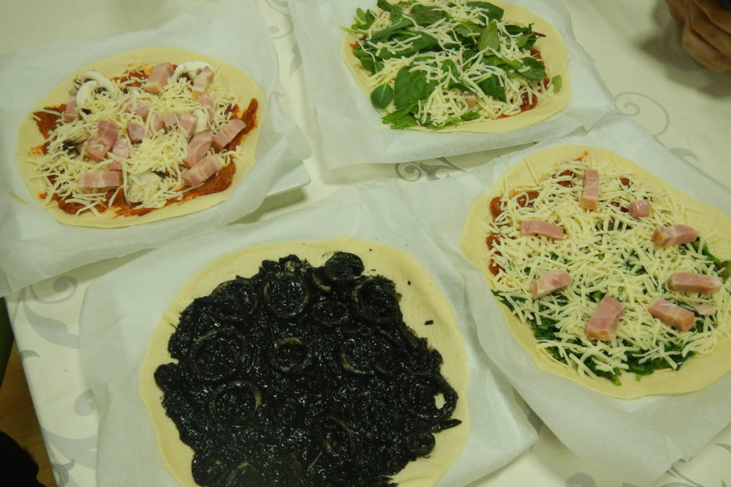 4種類のピザ